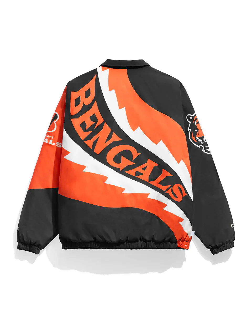 Cincinnati Bengals Saw Blade Quilted Puffer Jacket
