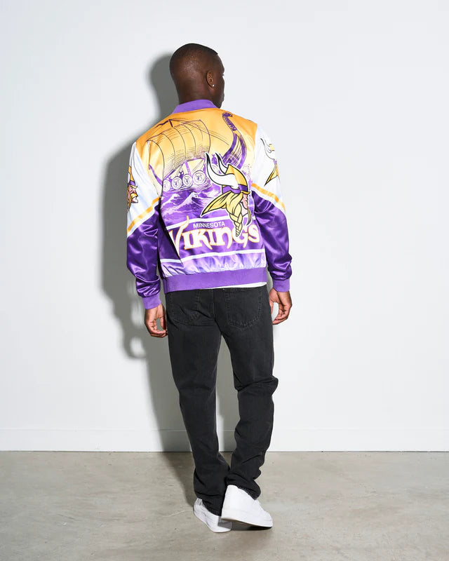Minnesota Vikings Fanimation Satin Jacket