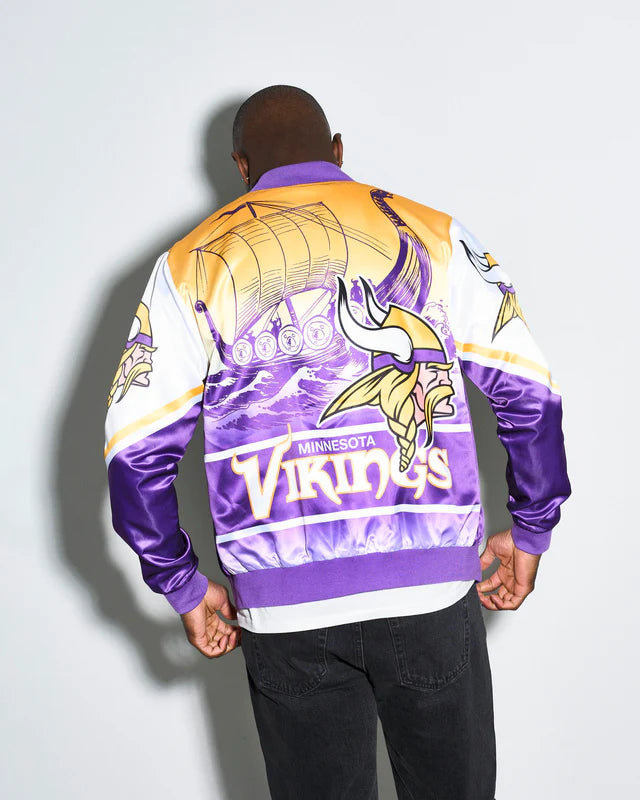Minnesota Vikings Fanimation Satin Jacket