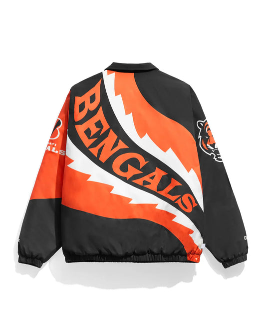 Cincinnati Bengals Saw Blade Quilted Puffer Jacket