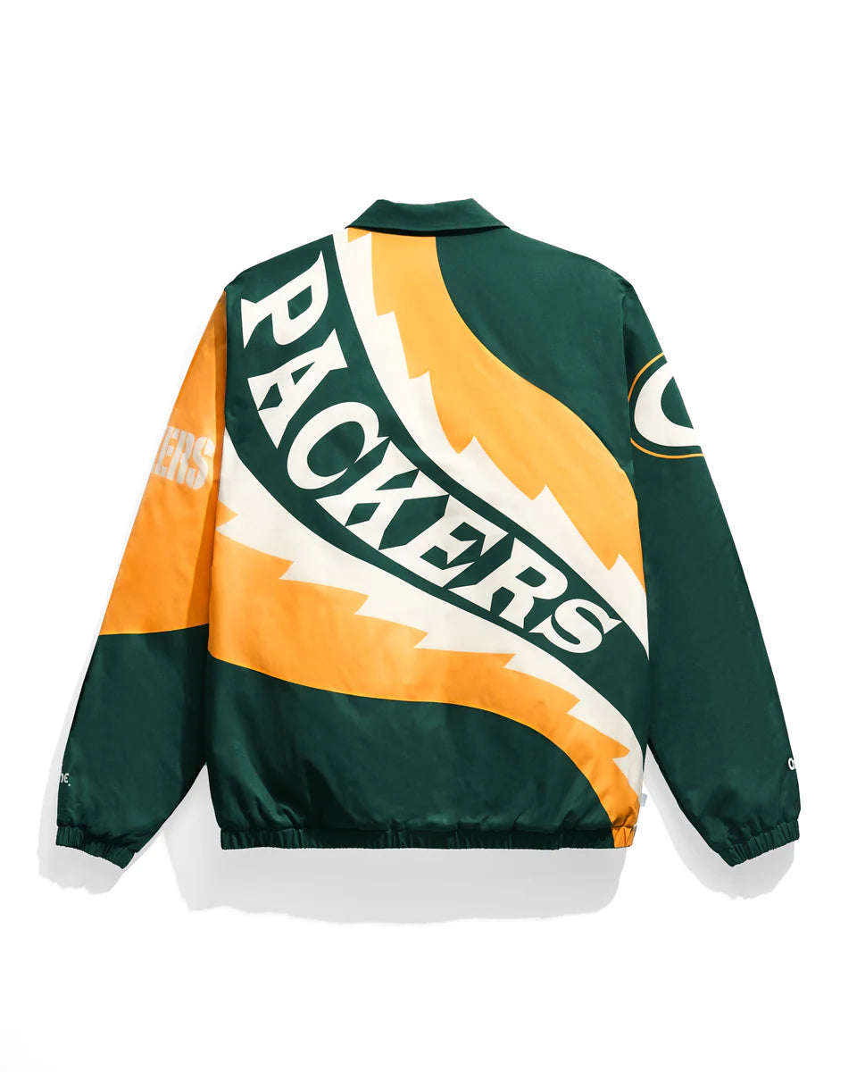 Green Bay Packers Saw Blade Quilted Puffer Jacket