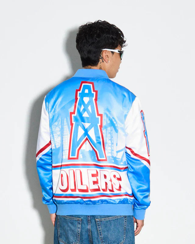 Houston Oilers Fanimation Satin Jacket