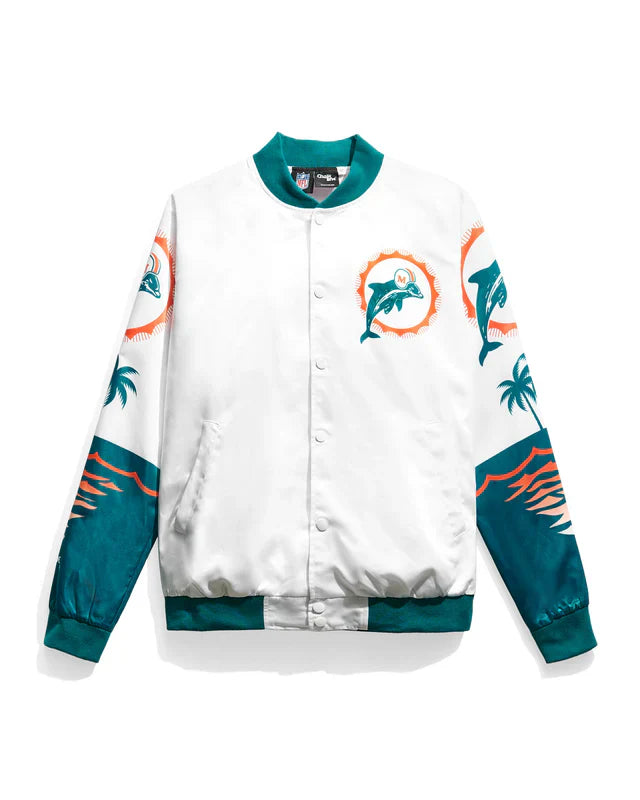 Miami Dolphins Fanimation Satin Jacket