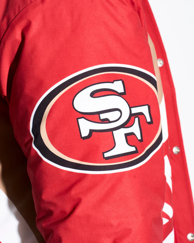 San Francisco 49ers Saw Blade Quilted Puffer Jacket
